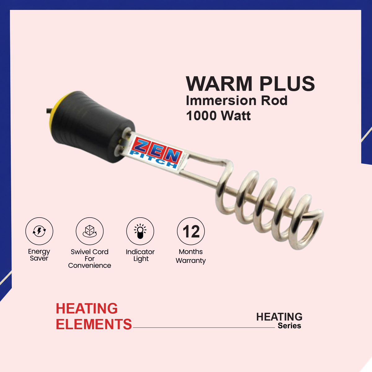 WARM PLUS Immersion Rod 1000 Watt WARM PLUS Immersion Rod 1000 Watt - Image 1
